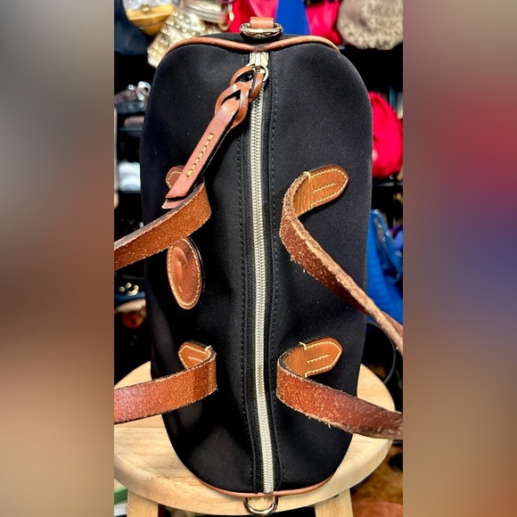 Dooney & Bourke All Weather Nylon & Leather Dome Satchel Bag w/ Crossbody Strap - Picture 7 of 13